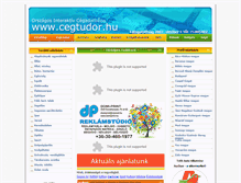 Tablet Screenshot of cegtudor.hu